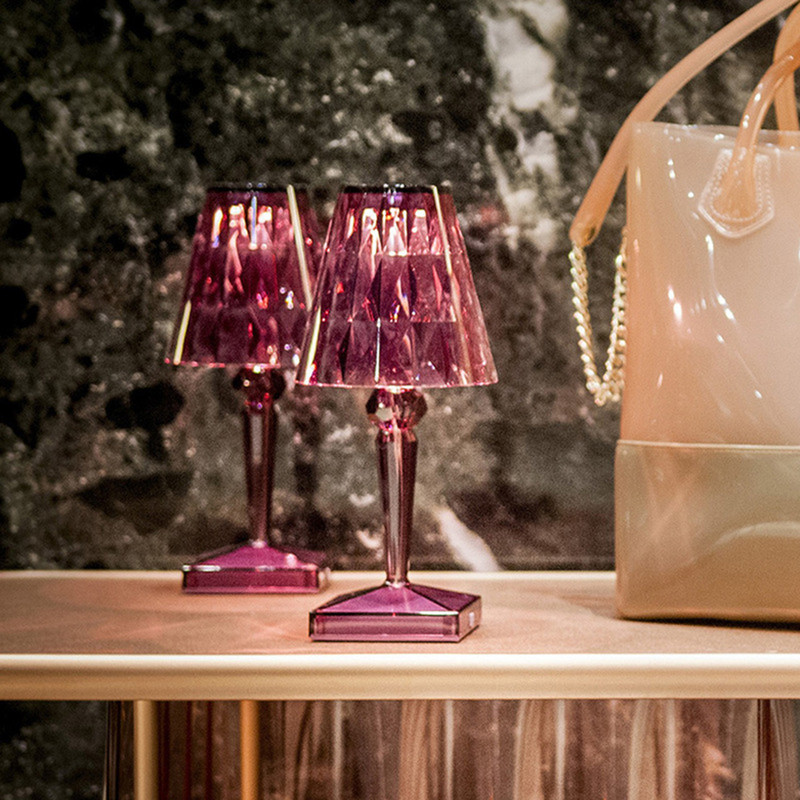 Lampă de masă cu artă din cristal acrilic Lampă de masă reîncărcabilă cu USB pentru dormitor, hotel, sufragerie, lampă de birou Restaurant