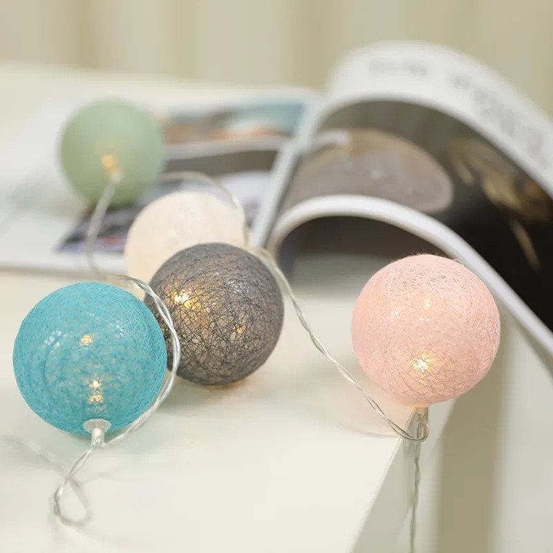 2,2M 20 LED puuvillase palliga vanikupaelad jõuluhaldja valgustusnöörid pühade pulmade jõulupeo kodukaunistamiseks