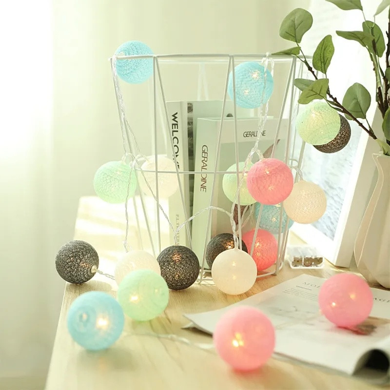 2,2M 20 LED puuvillase palliga vanikupaelad jõuluhaldja valgustusnöörid pühade pulmade jõulupeo kodukaunistamiseks