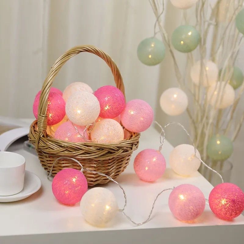 2,2M 20 LED puuvillase palliga vanikupaelad jõuluhaldja valgustusnöörid pühade pulmade jõulupeo kodukaunistamiseks