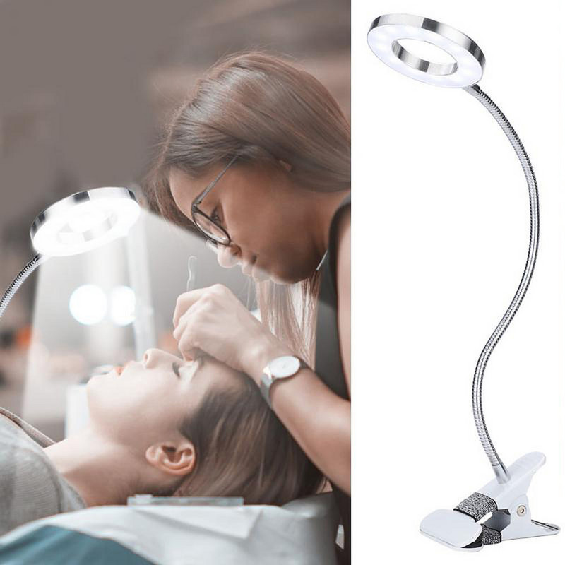 Kinnitatav laualamp USB laualamp Silmade kaitse LED-laud Valgus Painduv Paindlik Lugemislaud Lamp Küünte tätoveeringute lugemine Kaunitar