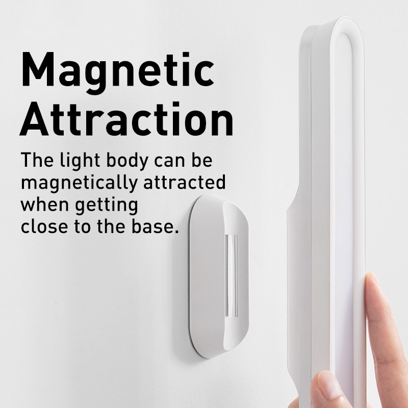 Baseus lămpi de birou pentru agățat cu LED-uri magnetice pentru lămpi de masă, lumină de noapte, pentru folosirea lămpii multifuncționale