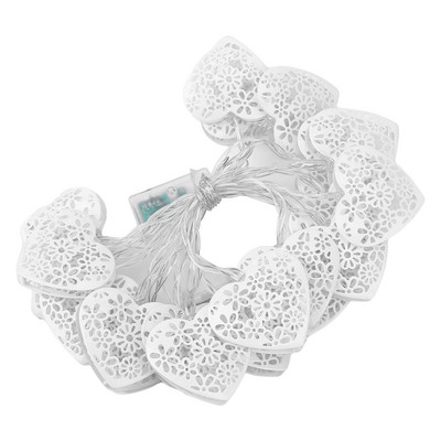 Lumină cu LED 1,65 m/3 metri Inimă de dragoste Lumini romantice Funcționare cu baterii USB pentru petrecere Rechizite de vacanță Decorațiuni pentru Ziua Îndrăgostiților