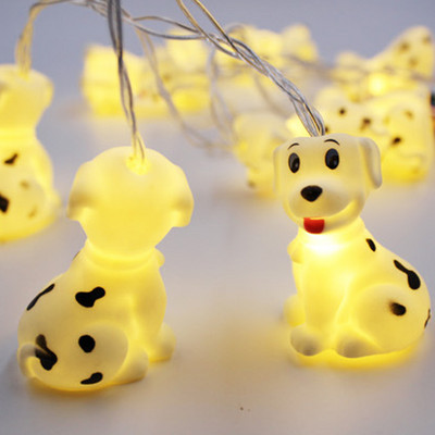 Drăguț Porc șir de lumină Rață Unicorn Dinozaur Cățeluș 10 LED Alimentat cu baterie Petrecere acasă Decorare de Crăciun Lampă de noapte Cadou de Crăciun