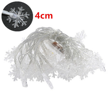 USB/Battery Power LED Snowflake Garland Lights Fairy String Αδιάβροχο φωτιστικό εξωτερικού χώρου Χριστουγεννιάτικα γιορτινά φωτάκια γάμου Διακόσμηση