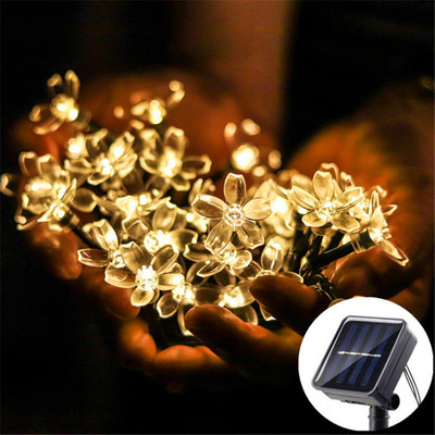 Bubble LED Lumină solară Lampă în aer liber șir de lumini pentru vacanță petrecere de Crăciun Lumină zână impermeabilă Grădină Ghirlanda de lumină solară