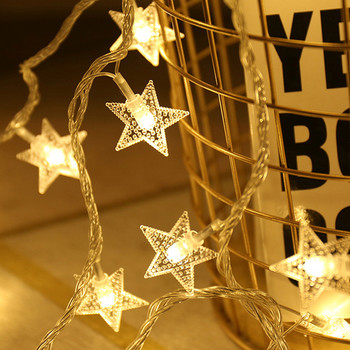 Snowflake Star Ball Lights String Lights Fairy Lights USB/Battery-operated Street Garland Lamps Διακόσμηση Χριστουγεννιάτικου Δέντρου Πρωτοχρονιάς