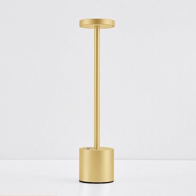 Lampă de birou, reîncărcabilă, rezistentă la apă, din aliaj, cu LED-uri, lampi de masă din metal, cu reglaj la atingere, pentru bar, sufragerie, lectură, camping