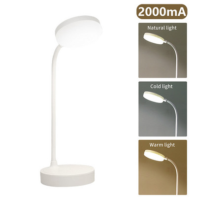LED-es asztali lámpa USB tápellátású asztali lámpa érintéses tompítású hordozható lámpa, 3 színű, fokozatmentesen szabályozható szemvédelem hálószoba éjjeli lámpa