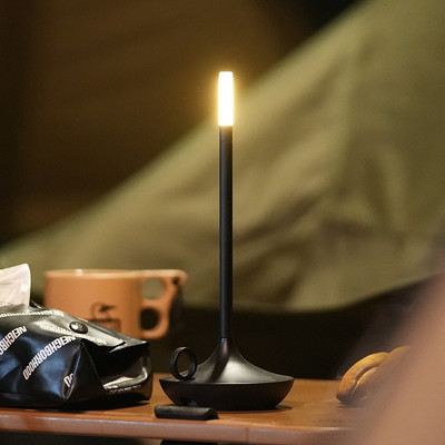 Candle Creative Atmosfääri laualamp Laetav puutetundlik matkalauavalgustid kohvirestorani lauakaunistuseks öövalgusti