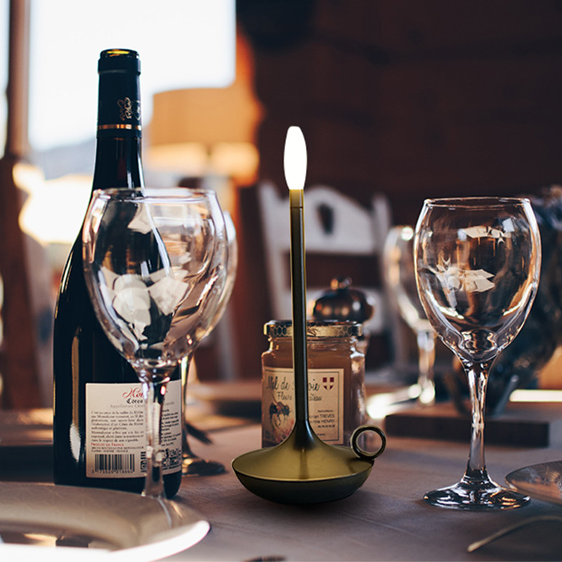 Candle Creative Atmosferos stalo lempa Įkraunama Touch Stalinės lempos, skirtos kavos restorano stalo dekoravimui Naktinė šviesa