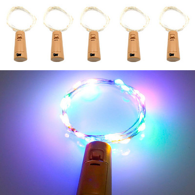 Lumini cu zâne 5 buc dop pentru sticle LED șir de iluminat lumini de Crăciun nuntă vacanță decorare petrecere Anul nou grădină Hoem decor