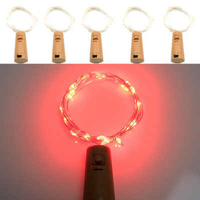 Lumini cu zâne 5 buc dop pentru sticle LED șir de iluminat lumini de Crăciun nuntă vacanță decorare petrecere Anul nou grădină Hoem decor