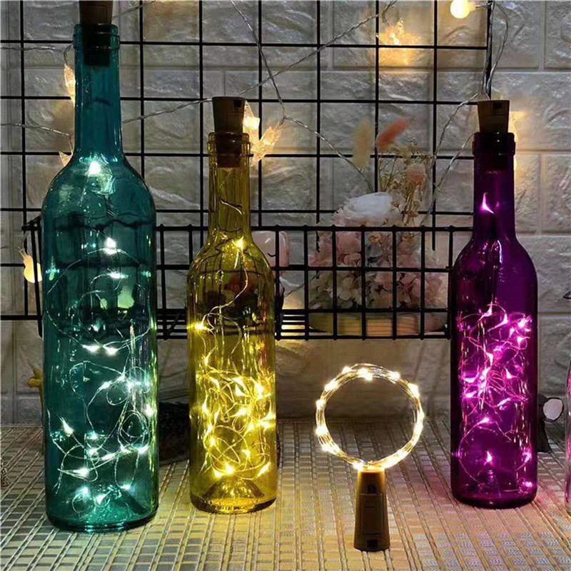 Lumini cu zâne 5 buc dop pentru sticle LED șir de iluminat lumini de Crăciun nuntă vacanță decorare petrecere Anul nou grădină Hoem decor