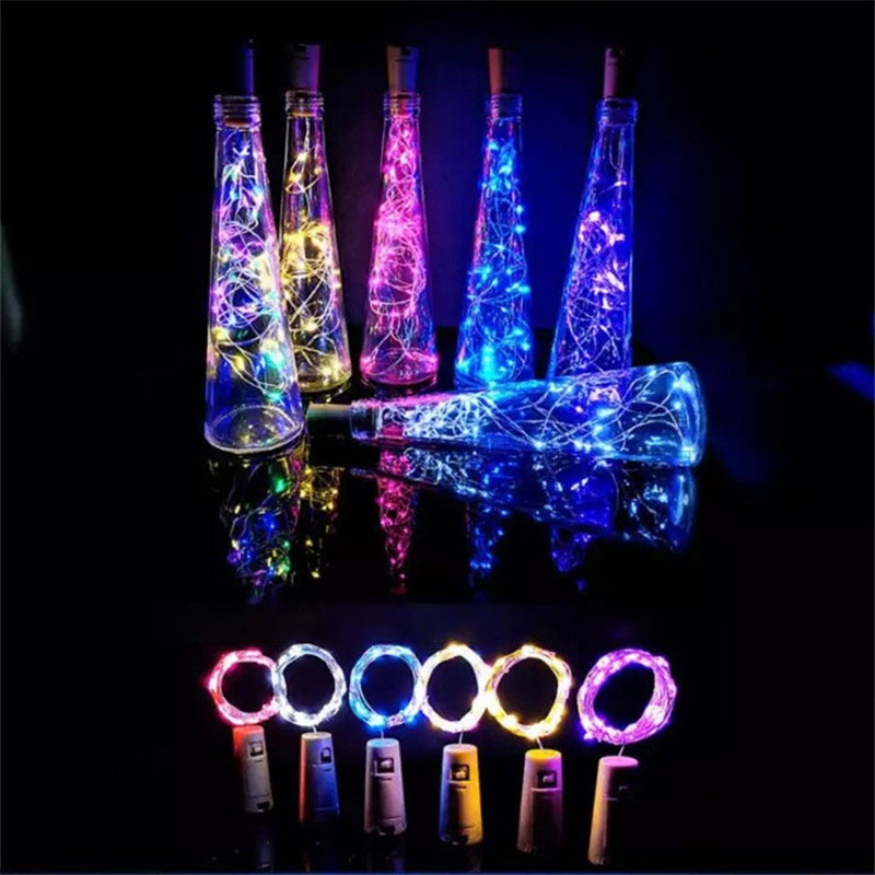 Lumini cu zâne 5 buc dop pentru sticle LED șir de iluminat lumini de Crăciun nuntă vacanță decorare petrecere Anul nou grădină Hoem decor