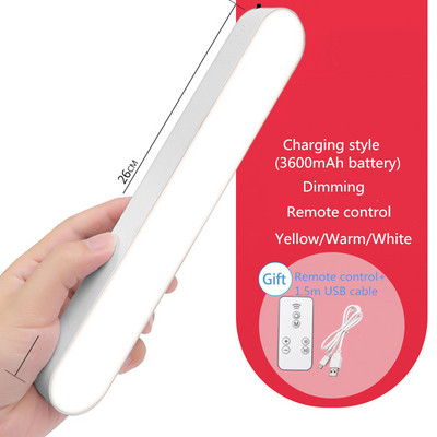 LED-laualamp USB-laualamp, lugemisvalgusti magnetiline magamistoa voodi kõrval kaugjuhtimispult öövalgusti