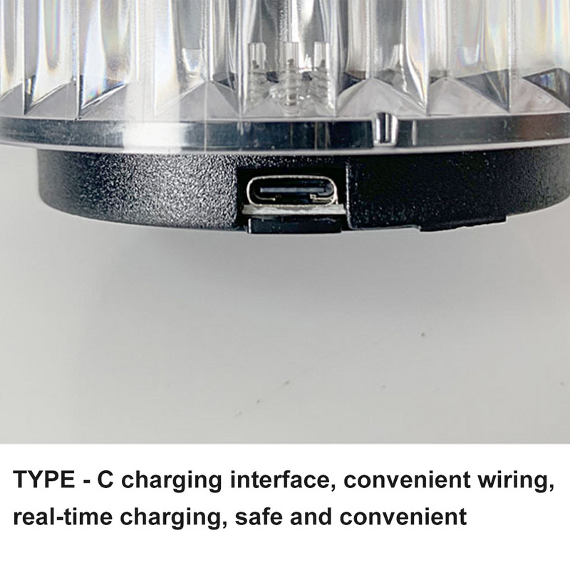 Crystal asztali lámpa újratölthető bárasztali lámpa 3/16 színű légköri lámpa hálószoba éjjeli lámpához Érintővezérlésű LED éjszakai lámpa