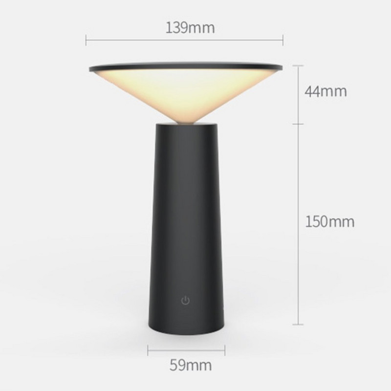 Moderna galda lampa USB LED Galda lampa Guļamistabas lasāmgrāmata Gaismas LED galda skārienjutīgs galda lampa Studijām