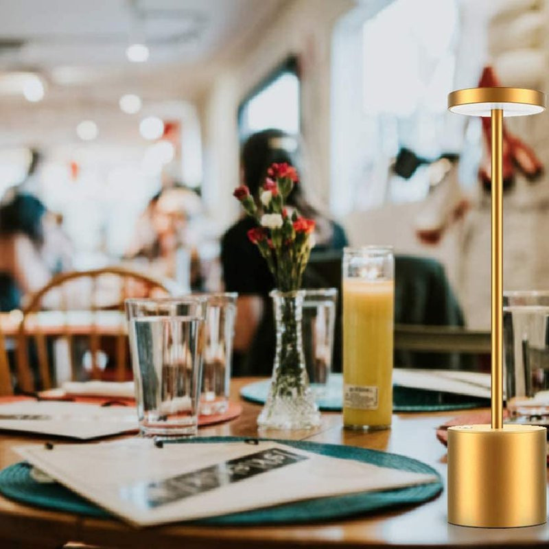 Lampă de masă reîncărcabilă cu LED Lumină de noapte Restaurant Lampă de birou USB pentru noptieră Lectură portabilă Hotel Bar Decor Lumină pentru camera de zi