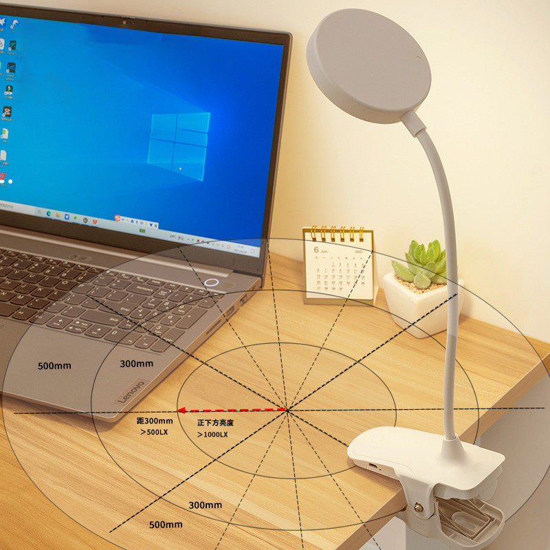 Lampă de masă cu clemă flexibilă, reîncărcabilă prin usb, 3 culori, reglare la atingere, carte de lectură, lumină de noapte, lampă de birou cu LED pentru studiu, muncă de birou