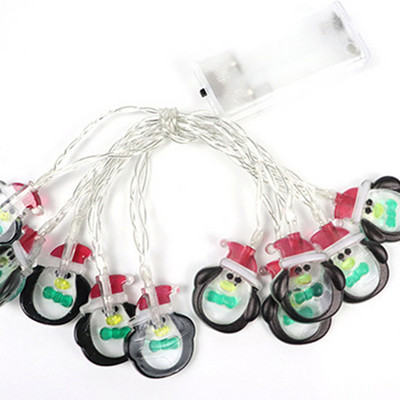 Karácsonyi dekoráció LED fényfüzér hópehely hóember Mikulás karácsonyfa füzér karácsonyfa dísz otthonra