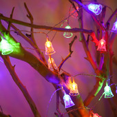 Baterie LED colorată de 1,5 M șir de lumini pentru clopoțel de Crăciun pentru casă Pom de Crăciun Decor pentru petrecere de vacanță Lumină Creativă Mică Lanternă