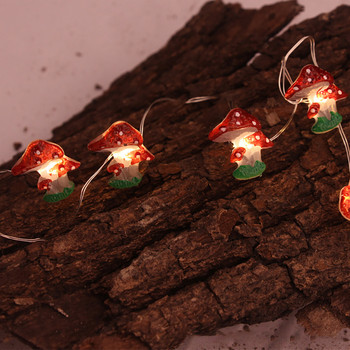 20/30 LED φώτα μανιτάρι με κορδόνια USB/μπαταρίες Μανιτάρι νεράιδα για χριστουγεννιάτικο πάρτι στο υπνοδωμάτιο Διακόσμηση βεράντας γάμου