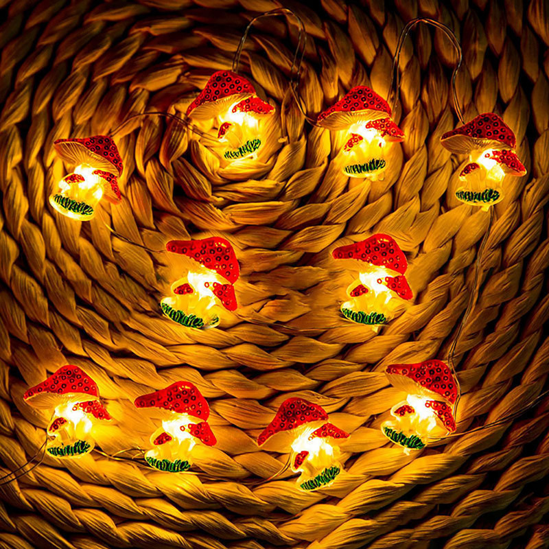 Lumini cu ciuperci cu 20/30 LED USB/alimentat cu baterie Lumini cu ciuperci pentru dormitor, petrecere, nuntă, decorare pentru terasă