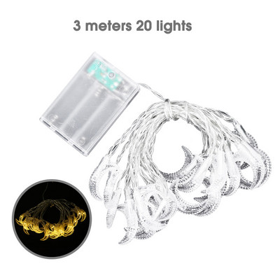 1,5 M 10 LED Eid Mubaraki tuled String Star Moon 2023 Islami moslemifestivali peotarbed Kodukaunistus Haldjaaia kujundus