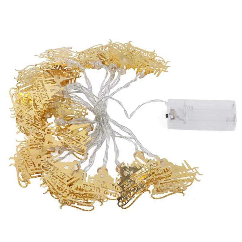 3m LED Eid Ramadan Lumină Castelul Pentagramă Lună Kerosen Forma Lampă șir Decor Home Decor pentru nunta Ziua Zilei Sărbători