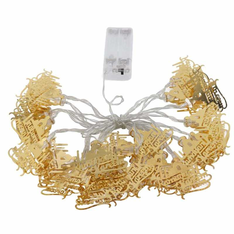 3m LED Eid Ramadan Lumină Castelul Pentagramă Lună Kerosen Forma Lampă șir Decor Home Decor pentru nunta Ziua Zilei Sărbători