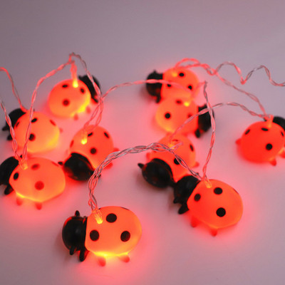 Beebihai Ükssarvik Lastetuba Roosa põrsas LED-nöörid Jõulutuled Sein Aken Puu Dekoratiivne valguspidu