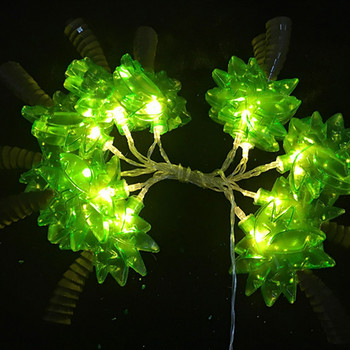 Χονδρική 10 τμχ Λαμπτήρες Hot String Lights Palm Tree Patio Πράσινα πλαστικά φώτα String Διακόσμηση εξωτερικού κήπου Световой Столб