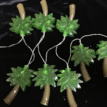 Χονδρική 10 τμχ Λαμπτήρες Hot String Lights Palm Tree Patio Πράσινα πλαστικά φώτα String Διακόσμηση εξωτερικού κήπου Световой Столб
