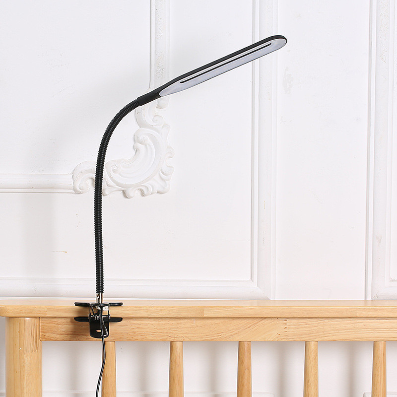 Uus USB LED-klambriga laualamp öökapp laualamp kirjutuslaud Õppiv silmade kaitse laualamp Magamistoa lahe valge laualamp