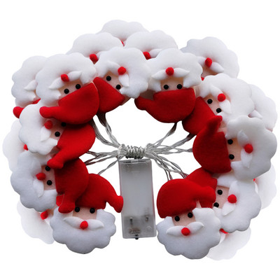 Kreatívne vianočné reťazové svetlá realistického tvaru, prenosné LED reťazové svetlo, ľahké a jednoduché použitie pre domácu vianočnú ozdobu na stromček