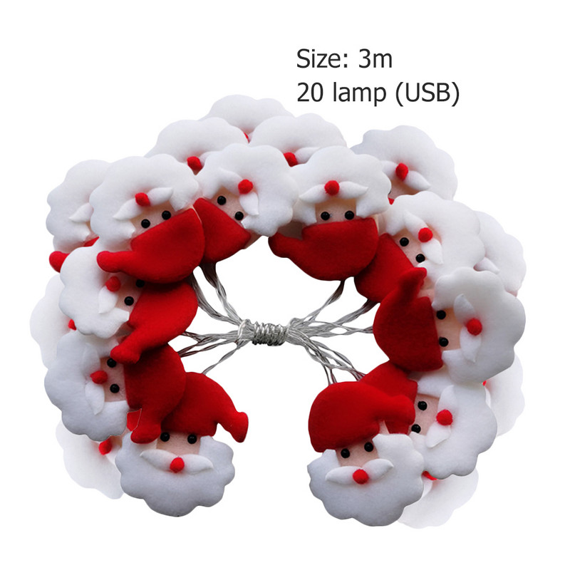 Kreatívne vianočné reťazové svetlá realistického tvaru, prenosné LED reťazové svetlo, ľahké a jednoduché použitie pre domácu vianočnú ozdobu na stromček