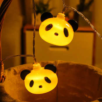 Λάμπα LED String Panda Λάμπα μοντελοποίησης Διακοσμητική λάμπα Τροφοδοτικό USB Λάμπα χορδής Λάμπα χορδής Panda Φανάρι Φεστιβάλ