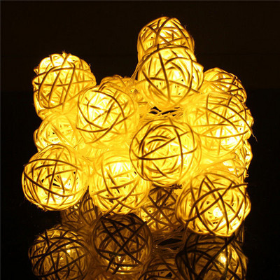 Rattan Ball Lampă Mică Iluminat Decorativ String Lamp Culoare Atmosferă Lampă Cameră Dormitor Star Lampă.