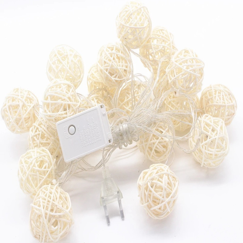 Rattan Ball Lampă Mică Iluminat Decorativ String Lamp Culoare Atmosferă Lampă Cameră Dormitor Star Lampă.