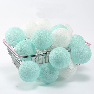 Ghirlandă de ghirlande de bumbac șiruri luminoase 10/20 LED șiruri de iluminat pentru zâne de Crăciun pentru vacanță în aer liber, petrecere de nuntă, lumină pentru decorarea casei