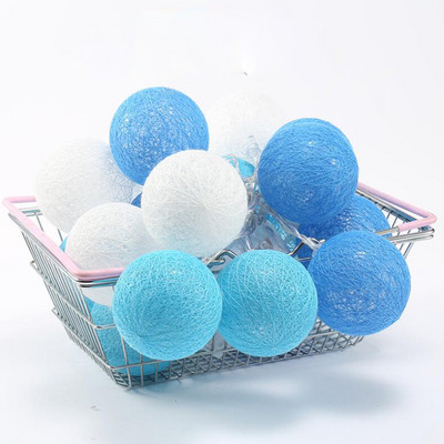 Ghirlandă de ghirlande de bumbac șiruri luminoase 10/20 LED șiruri de iluminat pentru zâne de Crăciun pentru vacanță în aer liber, petrecere de nuntă, lumină pentru decorarea casei