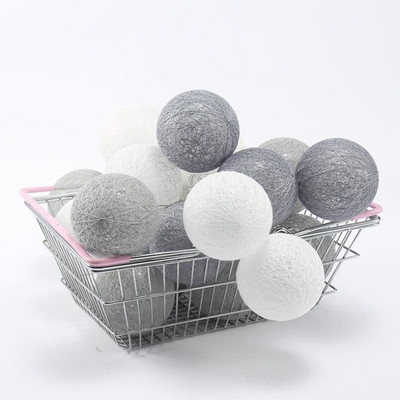 Ghirlandă de ghirlande de bumbac șiruri luminoase 10/20 LED șiruri de iluminat pentru zâne de Crăciun pentru vacanță în aer liber, petrecere de nuntă, lumină pentru decorarea casei