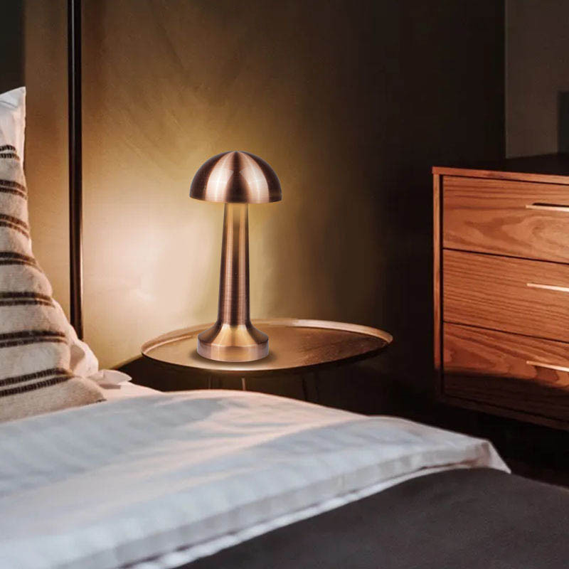 Retro bár asztali lámpa újratölthető vezeték nélküli érintésérzékelős LED asztali lámpa Éjszakai lámpák étterem kávézó hálószoba dekor lámpák