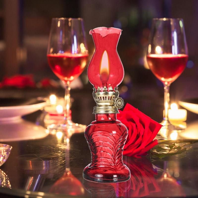 Vintage vaasikujulised õlilambid Klassikaline lauaplaadi kaunistus leegiregulaator saab valguse suurust vabalt reguleerida Uusaasta kingitused 2023