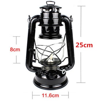 10 ιντσών Retro Outdoor Camping Kerosene Lamp Burning Hurricane Lantern Retro Lamps Kerosene for Camping Πεζοπορία Διακόσμηση βεράντας