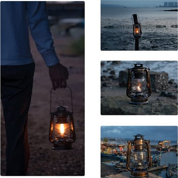 10 ιντσών Retro Outdoor Camping Kerosene Lamp Burning Hurricane Lantern Retro Lamps Kerosene for Camping Πεζοπορία Διακόσμηση βεράντας