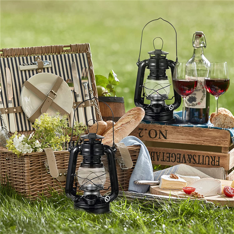 Lampă retro cu kerosen pentru camping, în aer liber, de 10 inch, lanternă de uragan, lămpi retro cu kerosen pentru camping, drumeții, decorarea terasei