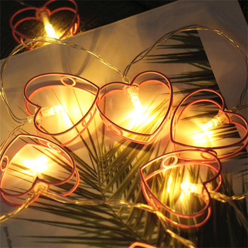 Σιδερένιο Φωτιστικό String Ατμόσφαιρα Αγίου Βαλεντίνου Διακοσμητικό φωτιστικό Led Χάλκινο σύρμα Fairy Lights Λάμπα εξωτερικού χώρου γιρλάντα για πάρτι γάμου