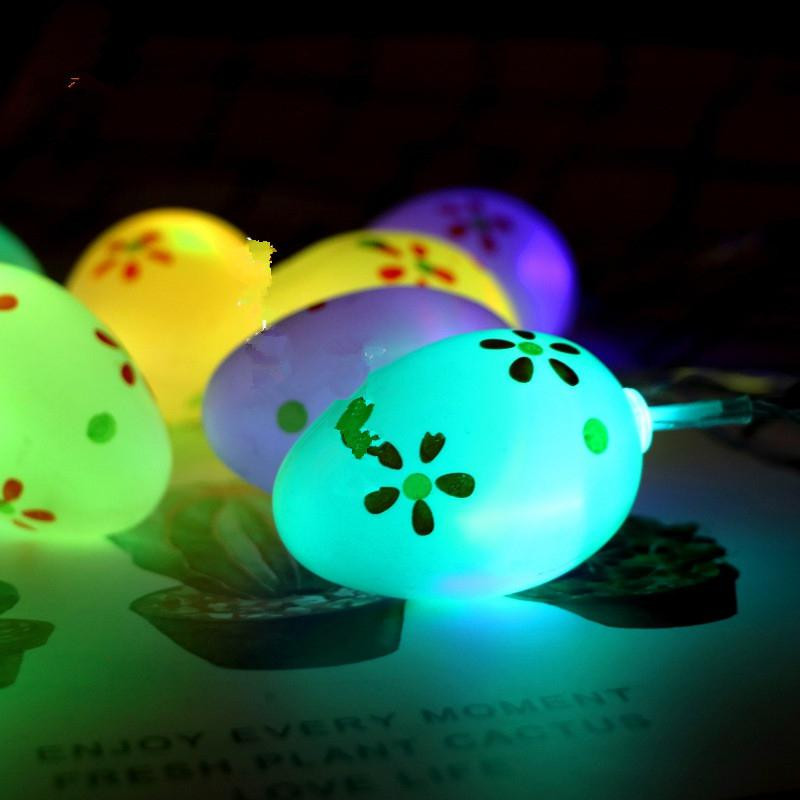 HobbyLane 1,5M 10LED-s húsvéti lakberendezés Egg Rabbit LED-es lámpafüzér 0,06W, akkumulátoros tündérlámpa